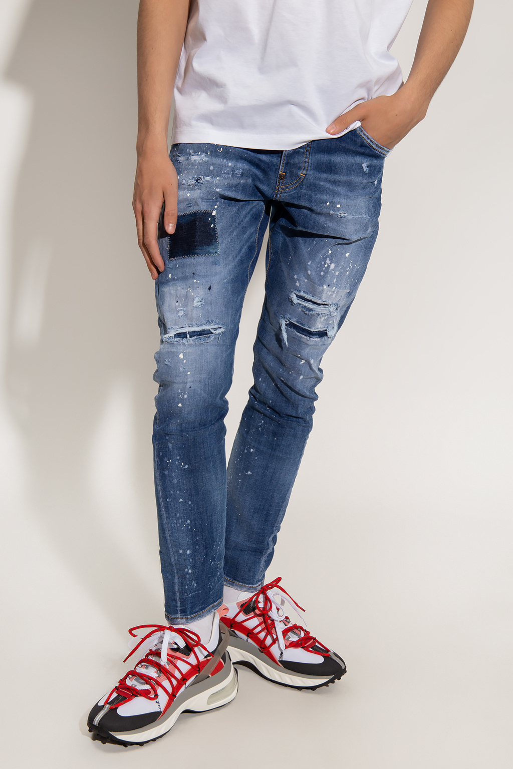R13 stonewashed skinny jeans | Dsquared2 'Sexy Twist' | IetpShops ...
